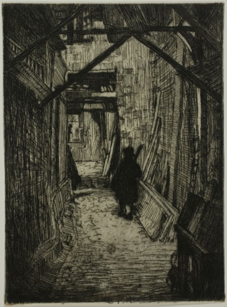 Passageway, Rouen, 1899.