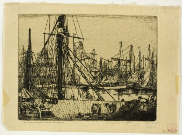 Fishing Boats, Boulogne-sur-Mer, 1902.