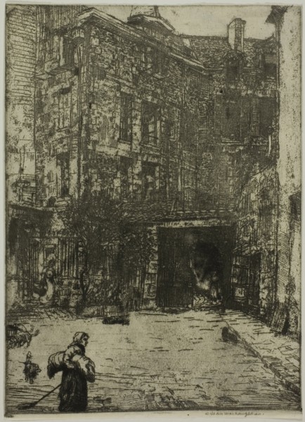 Cour de Commerce, Paris, 1900.