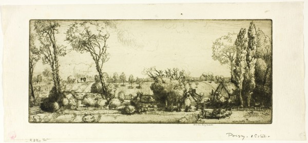 Landscape, Poigny, 1907.