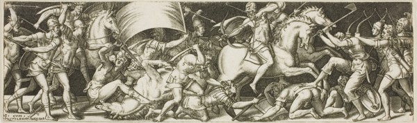 Battle of Cavaliers and Infantrymen, 1550/1572.