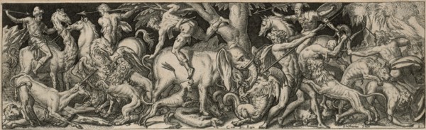 Combat of Men and Animals, 1550/1572.
