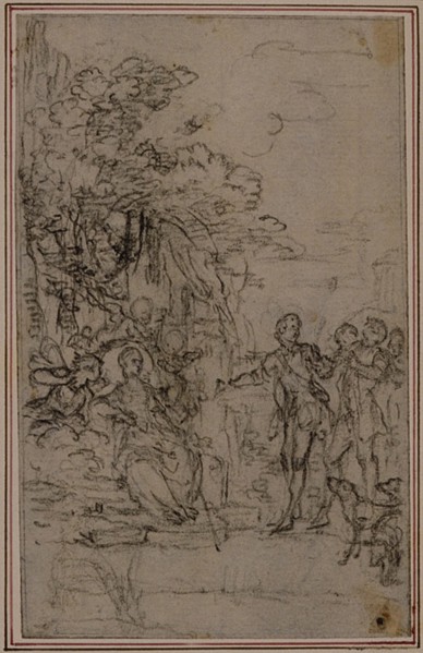 Study for Vignette in Fontenelle's (attr.) "Les Amours de Mirtil", Canto II, c. 1761.