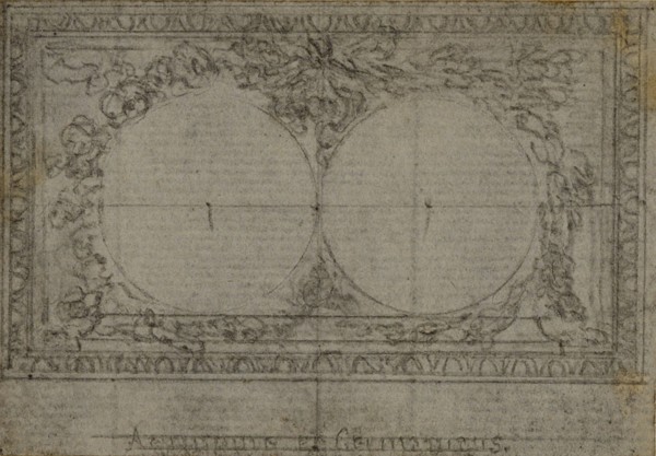 Study for Medallions, in Tacitus "Tibère, ou Les Six Premiers Livres des Annales", Book III, Vol. 2, c. 1768.