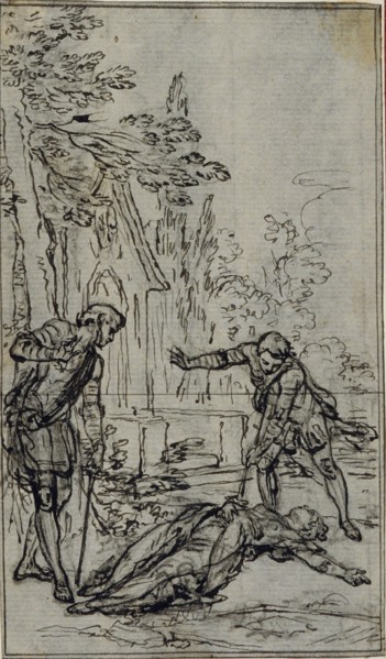 Study for Vignette in Voltaire's "La Pucelle d'Orleans", c. 1762.