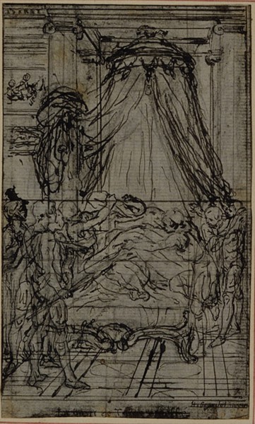 Study for an illustration in Tacitus "Tibère, ou Les Six Premiers Livres des Annales", Book VI, Vol. 3, 2nd Study, c. 1768.