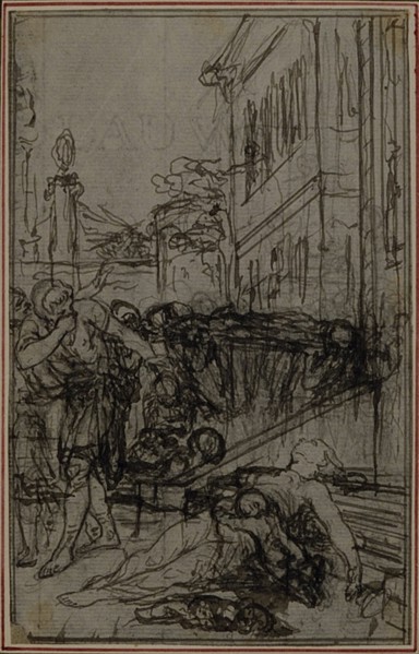 Study for the Vignette of Lucretius's "De la Nature des Choses", Vol. II, Book VI, c. 1768.