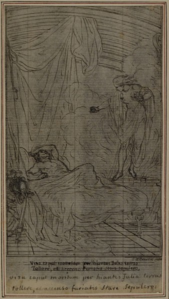 Study for Lucain's "La Pharsale", Canto III, c. 1766.