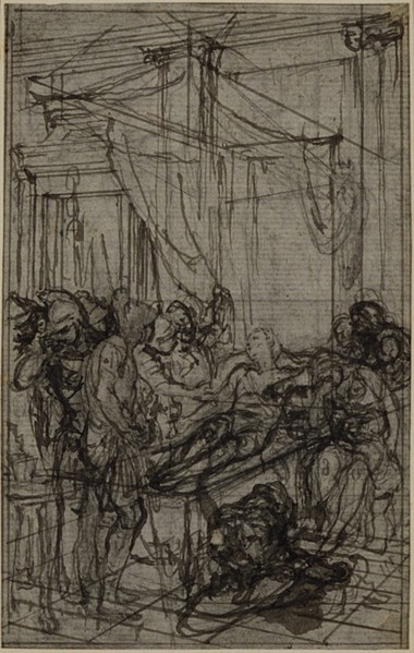 Study for an illustration in Tacitus "Tibère, ou Les Six Premiers Livres des Annales" Book II, Vol. 1, c. 1768.