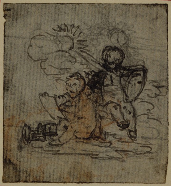 Study for Vignette-Frontispiece of Tacitus "Tibère, ou Les Six Premiers Livres des Annales", Vol. 1, c. 1768.