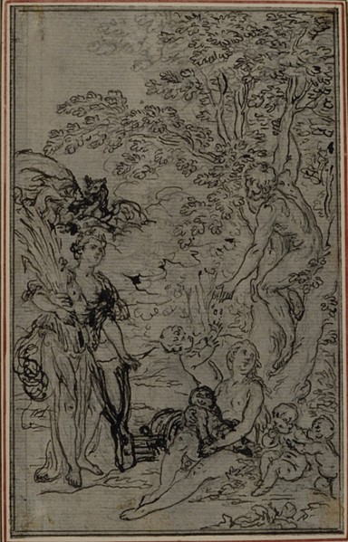 Study for the Vignette of Lucretius's "De la Nature des Choses", Vol. II, Book V, c. 1768.