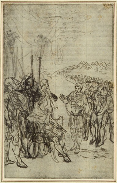 Study for Lucain's "La Pharsale", Canto IV, c. 1766.