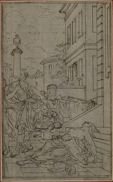 Study for the Vignette of Lucretius's "De la Nature des Choses", Vol. II, Book VI, c. 1768.