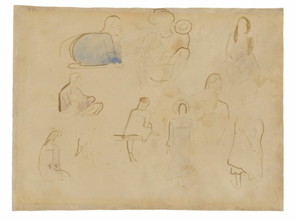 Ten Studies of Tahitian Figures, 1891/93.
