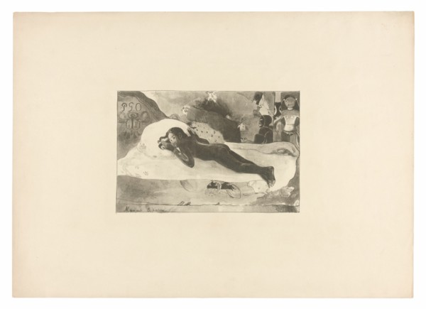 Manao tupapau (She Thinks of the Ghost or The Ghost Thinks of Her), from L'estampe originale, 1893–94.