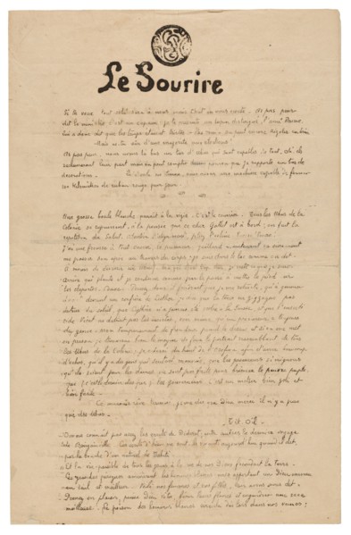 Le sourire: Journal sérieux, Nov. 1899, 1899.