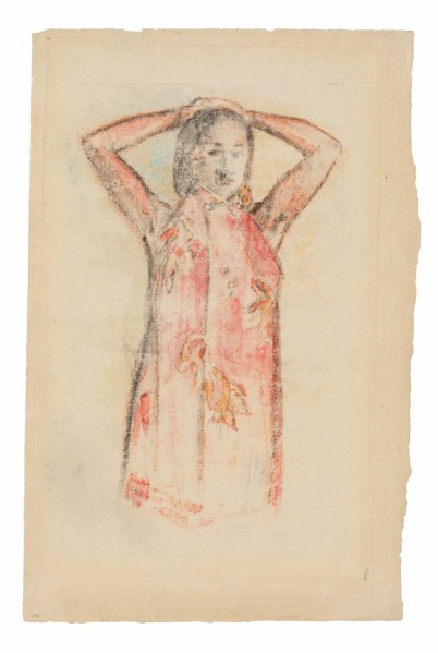 Tahitian Girl in a Pink Pareu, 1894.