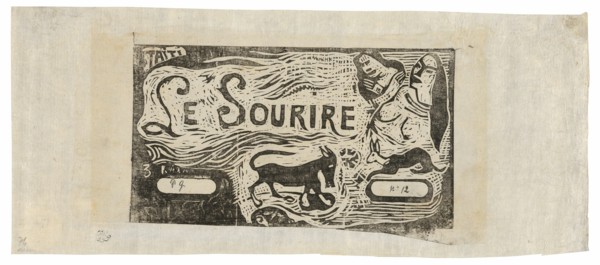 Fox, Busts of Two Women, and a Rabbit, headpiece for Le sourire, 1899/1900.
