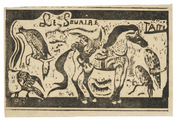 A Horse and Birds, headpiece for Le sourire, 1899.