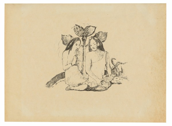 Two Maori Women Squatting Down, 1894/95, published Feb. 3, 1895.