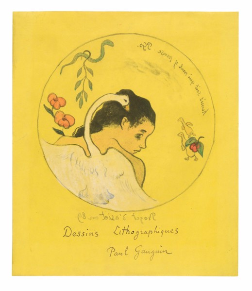 Projet d’assiette (Leda) (Design for a Plate [Leda]), frontispiece from the Volpini Suite, 1889.