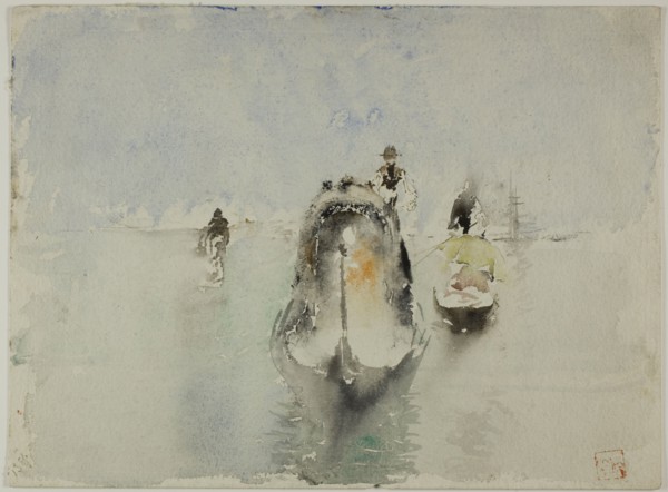 Gondolas, Grand Canal, Venice, n.d.