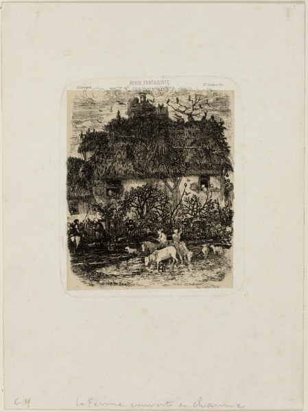 The Thatch-Roofed Farmhouse, from Revue Fantaisiste, 1861.