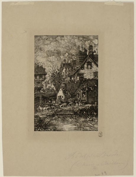 Entering a Village, from Revue Fantaisiste, 1861.