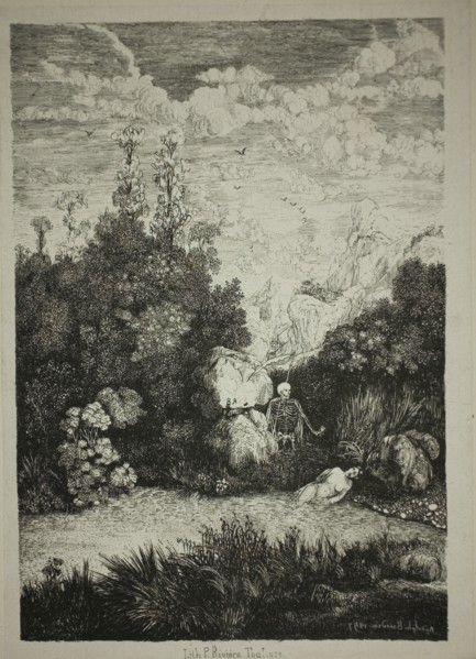 Bathing Woman and Death, 1857.