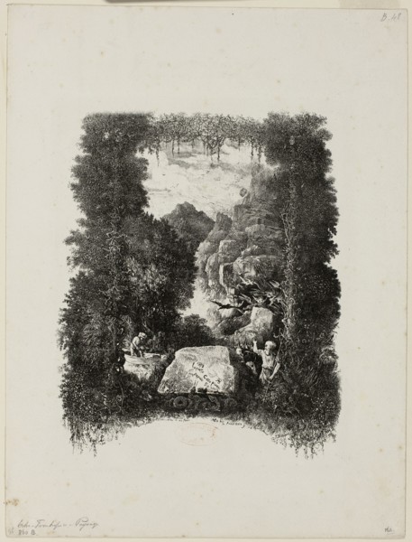 Frontispiece for Fables and Tales by Hippolyte de Thierry-Faletans, 1868.