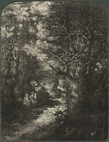 The Holy Family at Rest Beside a Stream, 1853.