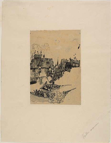 Old Houses and Fishing Boats, n.d.