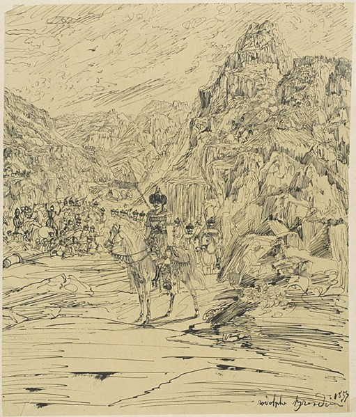 Battle in the Mountains, 1857.
