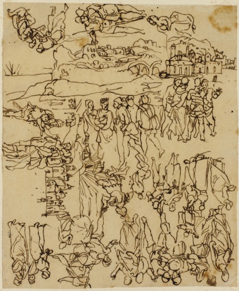 Sheet of Sketches: The Life of Christ, n.d.