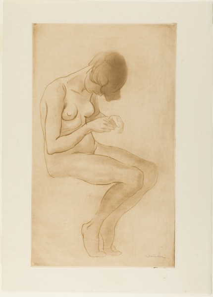 Woman Fixing Her Nails, 883.