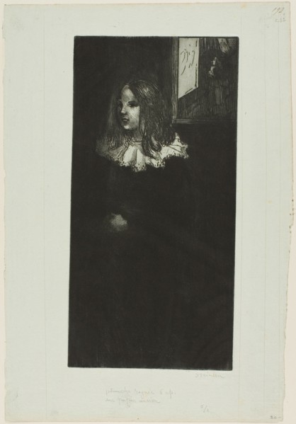 Young Girl with a White Collar, 1898.