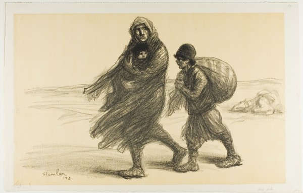 Serbian Exodus, plate twenty-one from Actualités, 1915, published January 1916.
