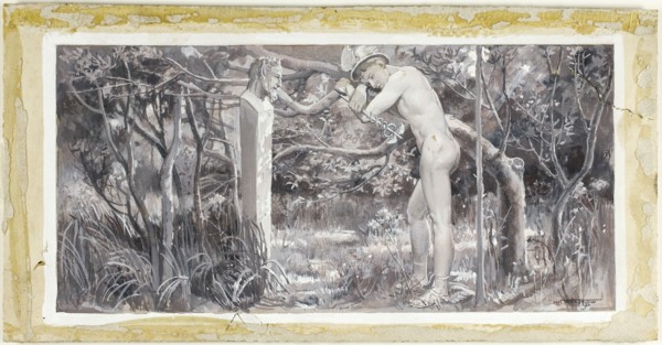 And So He Rested on the Lonely Ground, 1885.