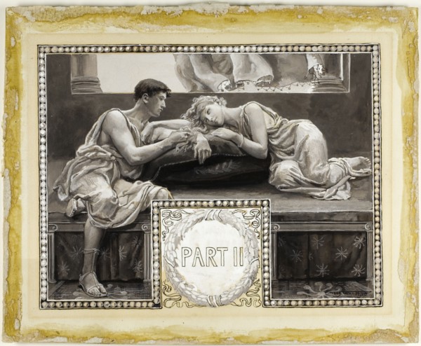 They Were Enthroned, in the Eventide, Upon a Couch - Head-Piece, Part II, 1885.