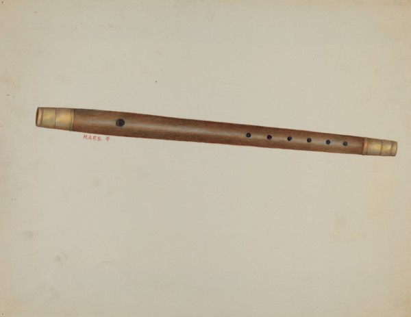 Wooden Fife, c. 1937.