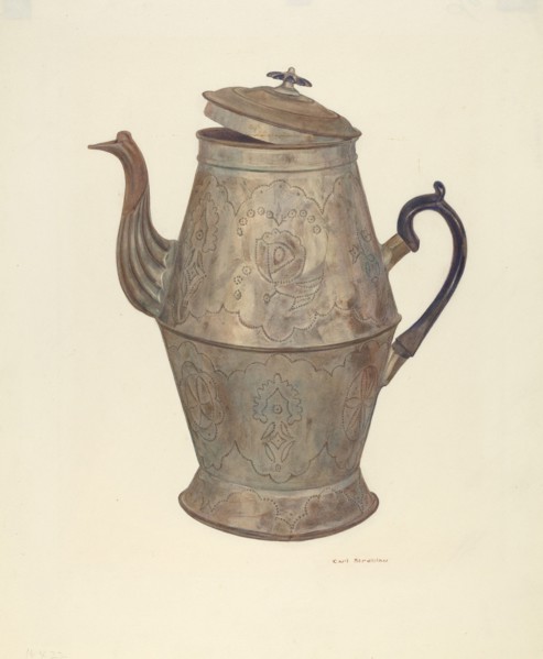 Tin Coffee Pot, 1935/1942.