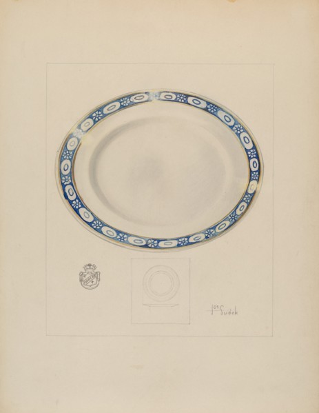 Saucer, c. 1937.