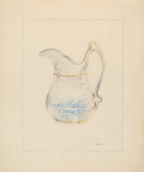 Pitcher, c. 1936.