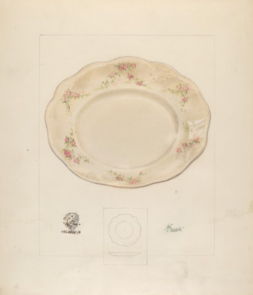 Dinner Plate, c. 1937.