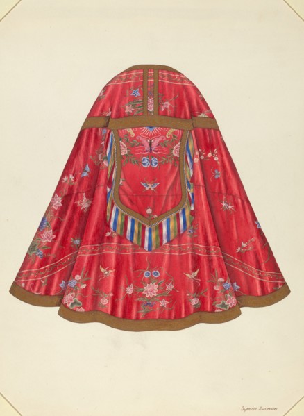 Ecclesiastical Vestment (back view), c. 1940.