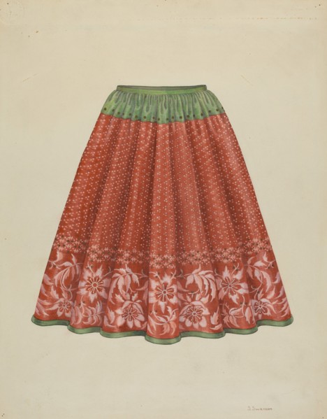 Child's Skirt, c. 1936.