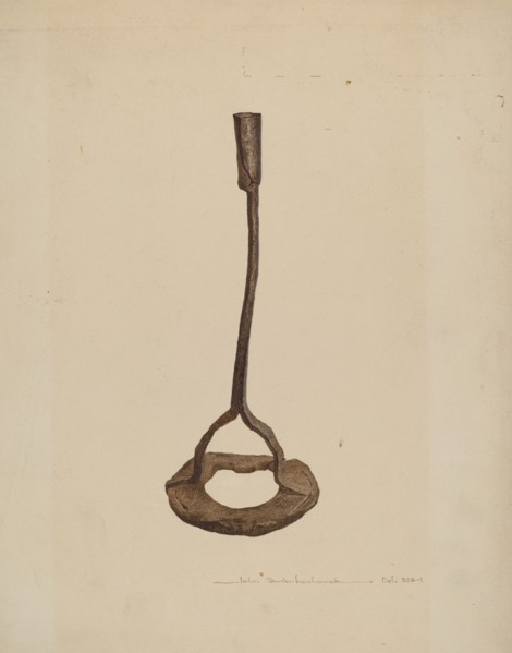 Horse Shoe Candle Holder, c. 1939.
