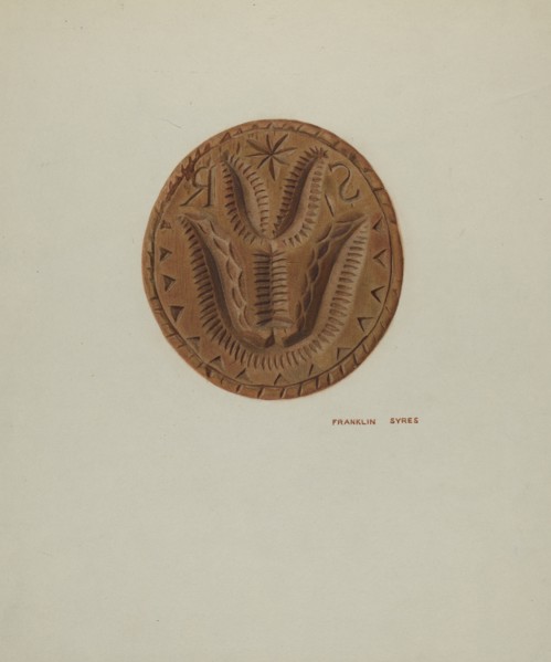 Pa. German Butter Mold, c. 1939.