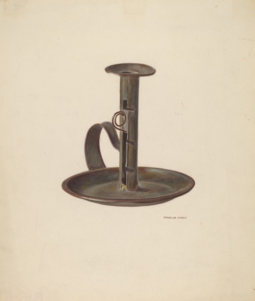 Candlestick and Holder, c. 1941.