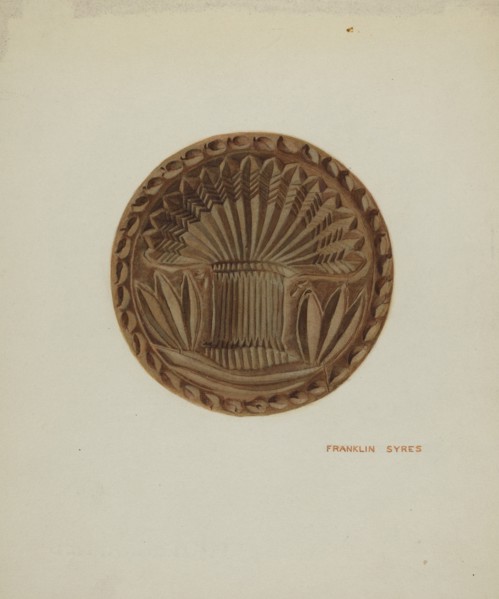 Pa. German Butter Mold, c. 1939.